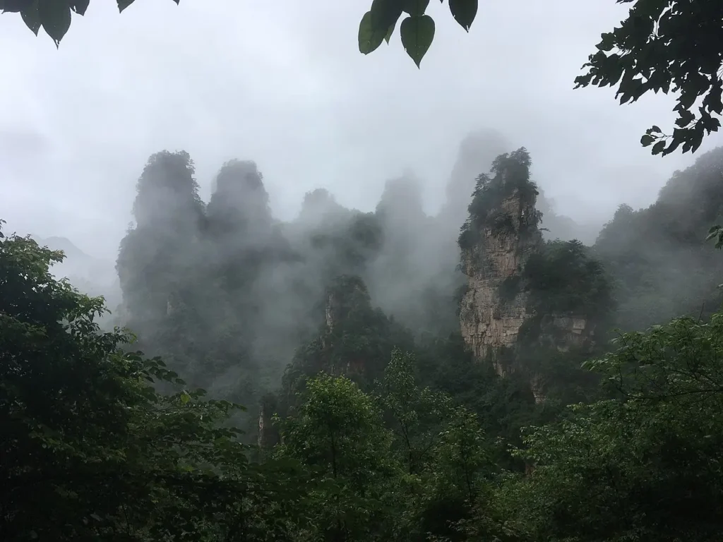 Les monts Tianzi en Chine